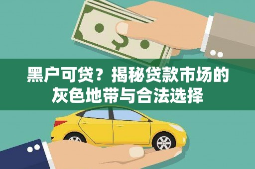 朔城黑户可贷？揭秘贷款市场的灰色地带与合法选择