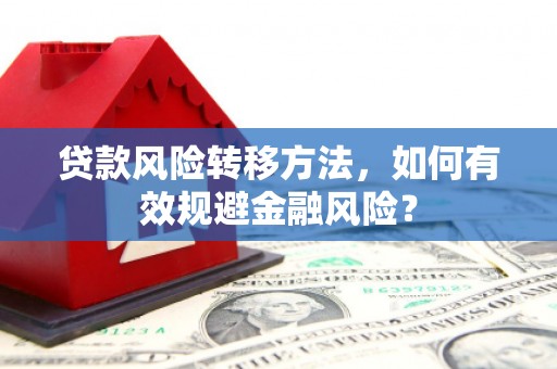 黑山贷款风险转移方法，如何有效规避金融风险？